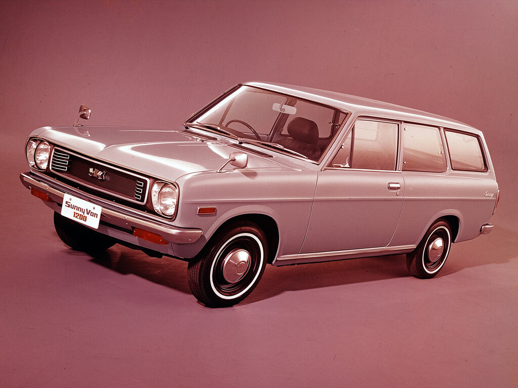 Nissan Sunny (VB110) 2 поколение, рестайлинг, универсал (01.1972 - 04.1973)